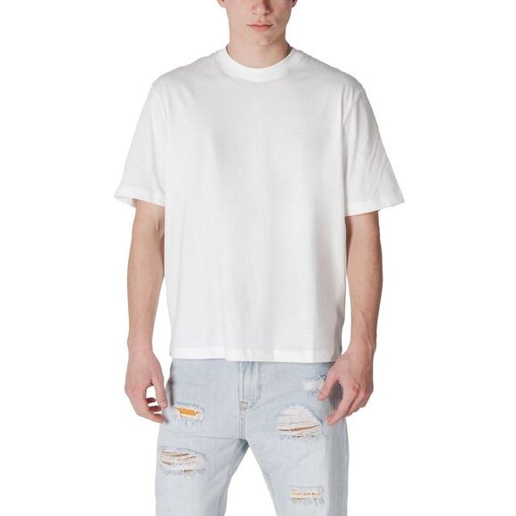 Armani Exchange White Cotton Men's T-Shirt